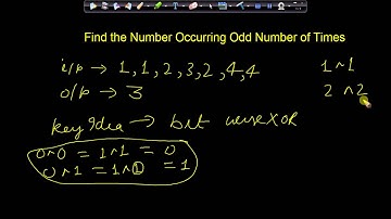 Number occuring odd number of times