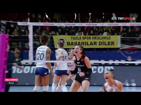 Fenerbahçe – Eczacıbaşı muazzam ralli | Saliha Şahin bitiriyor!
