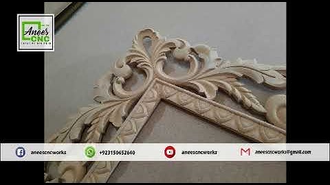 How to make 3D Carved Mirror Frame on CNC Wood Router