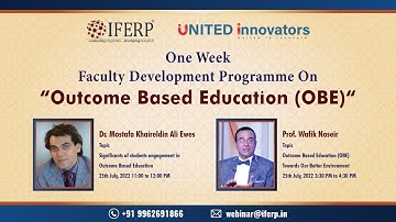 Faculty Development Programme On “ Outcome Based Education (OBE) “ |  Session 1