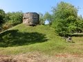 Один из круглых ДОТов на Ютербогском полигоне и блиндаж ,что рядом.19.08.2016.