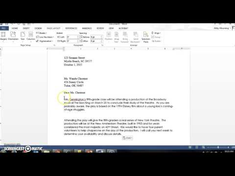 How To Setup Business Letters