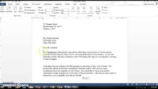 How to Setup Business Letters screenshot 4