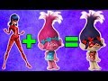 Trolls + Miraculous Ladybug MASHUP! Princess Poppy, Ladybug, Cat Noir, Branch & MORE! | Dream Mining