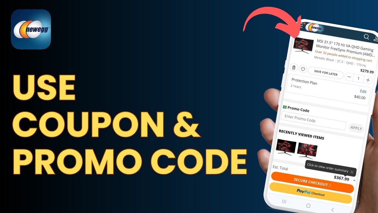 How to Use Newegg Coupons & Promo Codes - YouTube