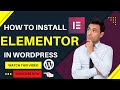 How to install elementor in wordpress  learn wordpress  learn with jk wordpress elementor