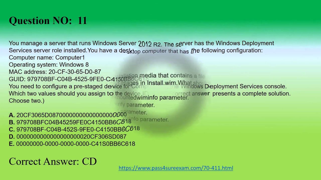 Pass4sure 70-411 PDF