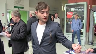 British actor and Gossip Girl star Ed Westwick arriving in Cannes