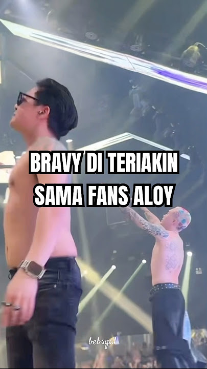 KING ALOY : GANTIAN LU YANG DI TERIAKIN VCOK 🤣🤙🏻 badboys tour jakatta #mraloy #aloy #bravy