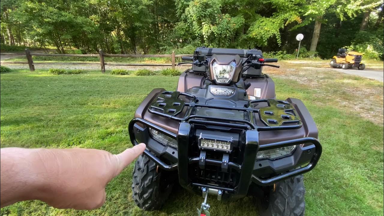 Honda Rubicon 520 Strobe Light Setup YouTube