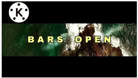 How To Make Black Bars Open And Close Cinematic Effect In Kinemaster || Kinemaster Tutorial