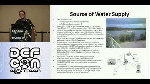 Defcon 18 - Cyber terrorism and the security of the national drinking water infrastructure