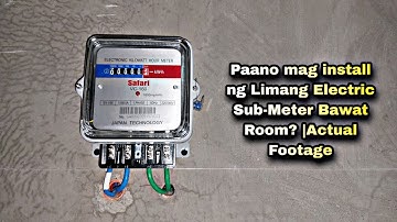 Paano mag install ng Limang Electric Sub-Meter Bawat Room? |Actual Footage