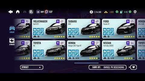 Need for Speed No Limits Garage Update