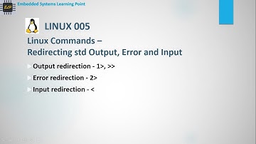 How to Redirect std Output, Error and Input - Linux Commands