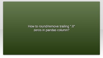 How to round/remove trailing ".0" zeros in pandas column?