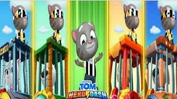HERO DASH -- BLACK & WHITE MIX COLOUR HERO TOM SAVING ALL HERO CHARACTER & HERO TOM CLASSIC RUN