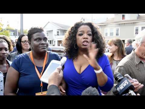 Oprah Winfrey visits Mary Nelson Youth Center