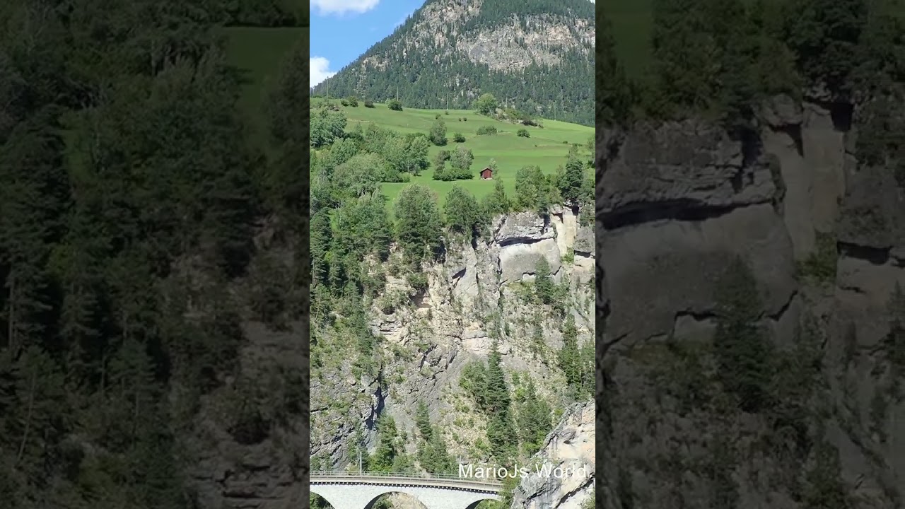 Switzerland 🇨🇭 UNESCO Rhaetian Railway and Landwasser Viaduct