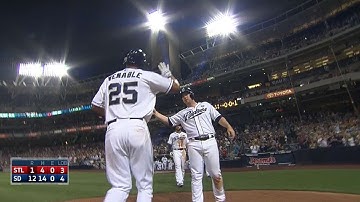 STL@SD: Padres push across eight runs in the 7th