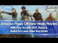 Amazon Pisses Off New World MMO Players With Pay-To-Win MTX Plans & Awful Excuses After Backlash