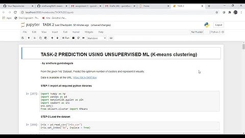 TASK 2   : Prediction using Unsupervised Machine Learning