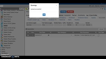 Uploading Section 504 Paperwork to Synergy