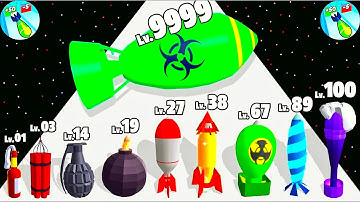 Evolving Bombs - Level Up Bomb Max Level Gameplay Part 3 (New Update)