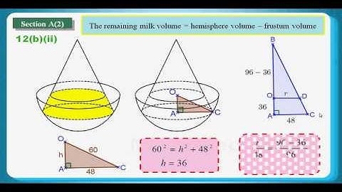 HKDSE 2012 Maths Core Paper 1 Q12: Volume、Similar Triangles、Unit Conversion 單位換算