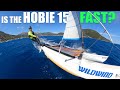 How fast is the hobie 15 catamaran