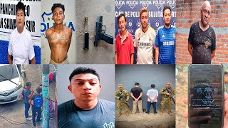 Capturan A Fundador MS13 Caen 3 Mareros Capturan Gatillero MSXlll Y 18 Captado Exigiendo Extorcion