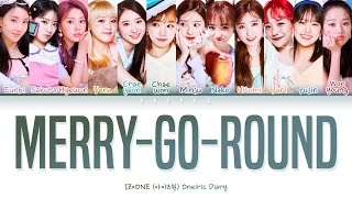 IZ*ONE (아이즈원) - MERRY-GO-ROUND Lyrics (아이즈원 회전목마 가사)(Color Coded Lyrics Han/Rom/Eng/가사)