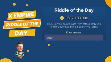 Riddle of the day musk empire 7-8 October | X Empire Rebus of the day today | Riddle Today