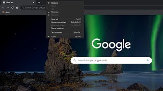 In Google Chrome (Canary) the Windows Context menu finally uses the browsers Dark mode