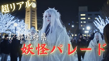 【超リアル】47都道府県の妖怪パレード