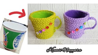 Ide Kreatif Bekas Cup Pop Mie || Membuat Wadah Serbaguna Dari Bekas Gelas Pop Mie