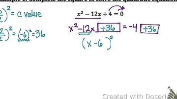 Target 4.4b - Complete the Square