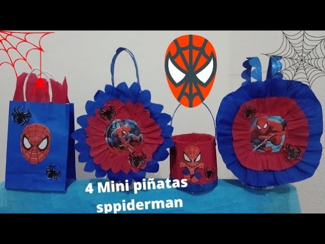 Piñata Spiderman  Piñatas redondas, Piñatas de spiderman, Piñata