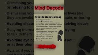 What Is Stonewalling in Manipulation?