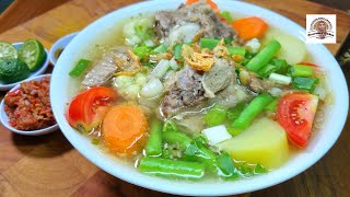 Sup Iga Sapi ala Resto, Plus Tips Sayuran Tetap Segar.