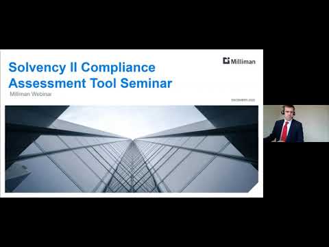 Milliman Solvency II compliance assessment tool user seminar on 9th December 2020