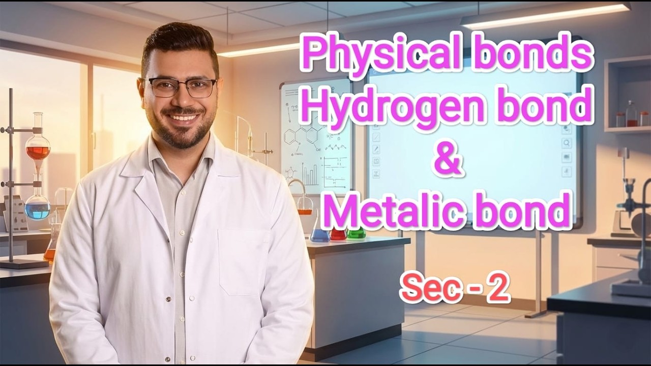 lesson 4 | Physical bonds (Hydrogen & Metallic Bonds ) #chemistry #sec2  (2026)