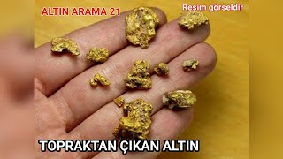 Bir Avuç Topraktan Çıkan ALTIN - Derede altın arama- akarsuda çıkan Altın