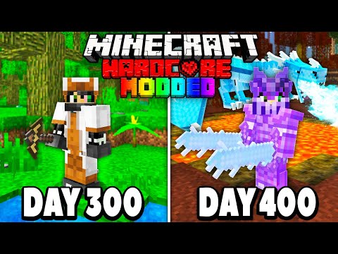 I Survived 400 Days in Modded Hardcore Minecraft.. GRAND FINALE! Here's What Happened..