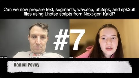 Dan Kaldi #7 Can we prepare  text, segments, wav.scp, utt2spk, spk2utt using Lhotse scripts?