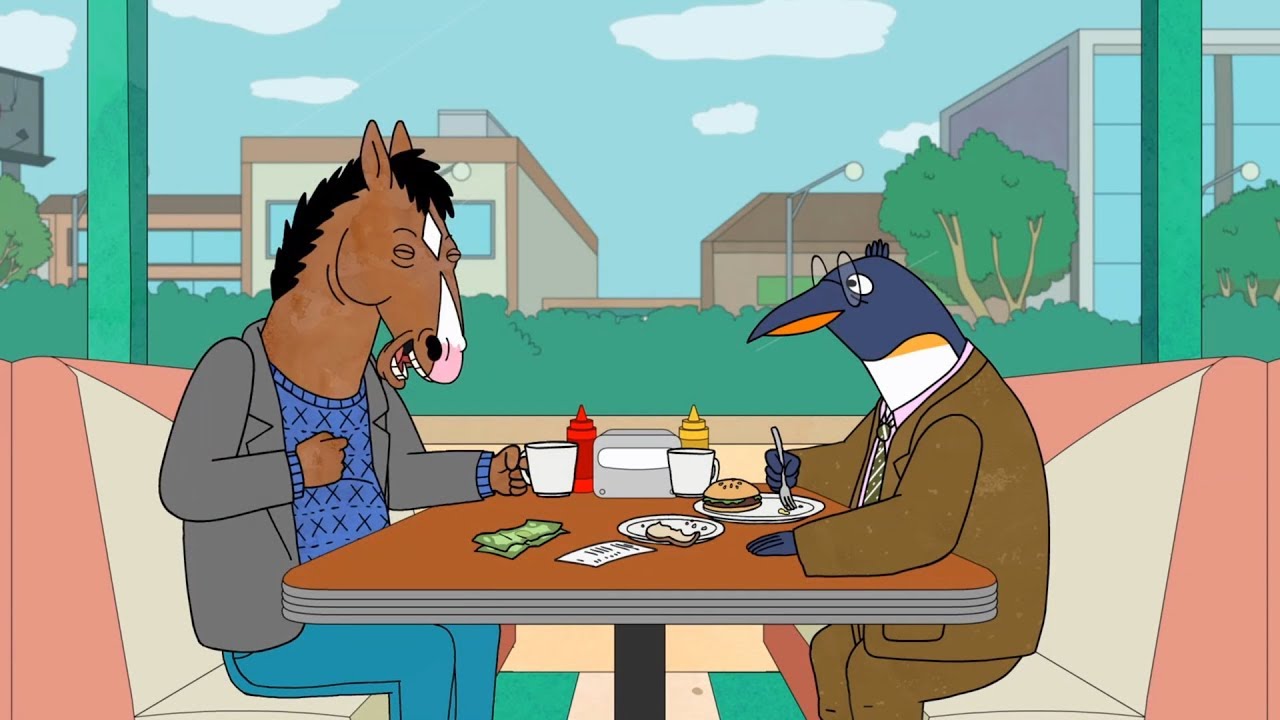bojack horseman bojack meets pinky penguin youtube