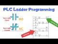 Plc ladder programming 1  learn under 5 min  no nc contacts  and gate logic