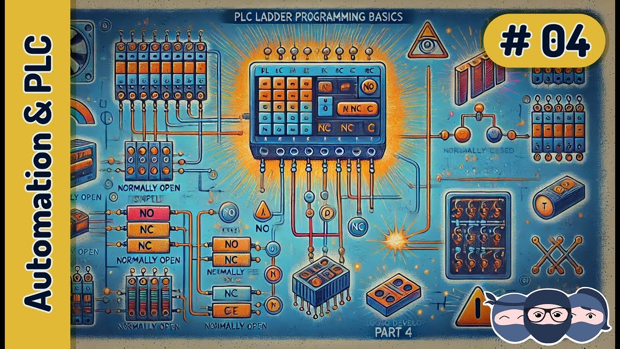 Plc Ladder Programming 1 Learn Under 5 Min No Nc Contacts And Gate Logic Youtube