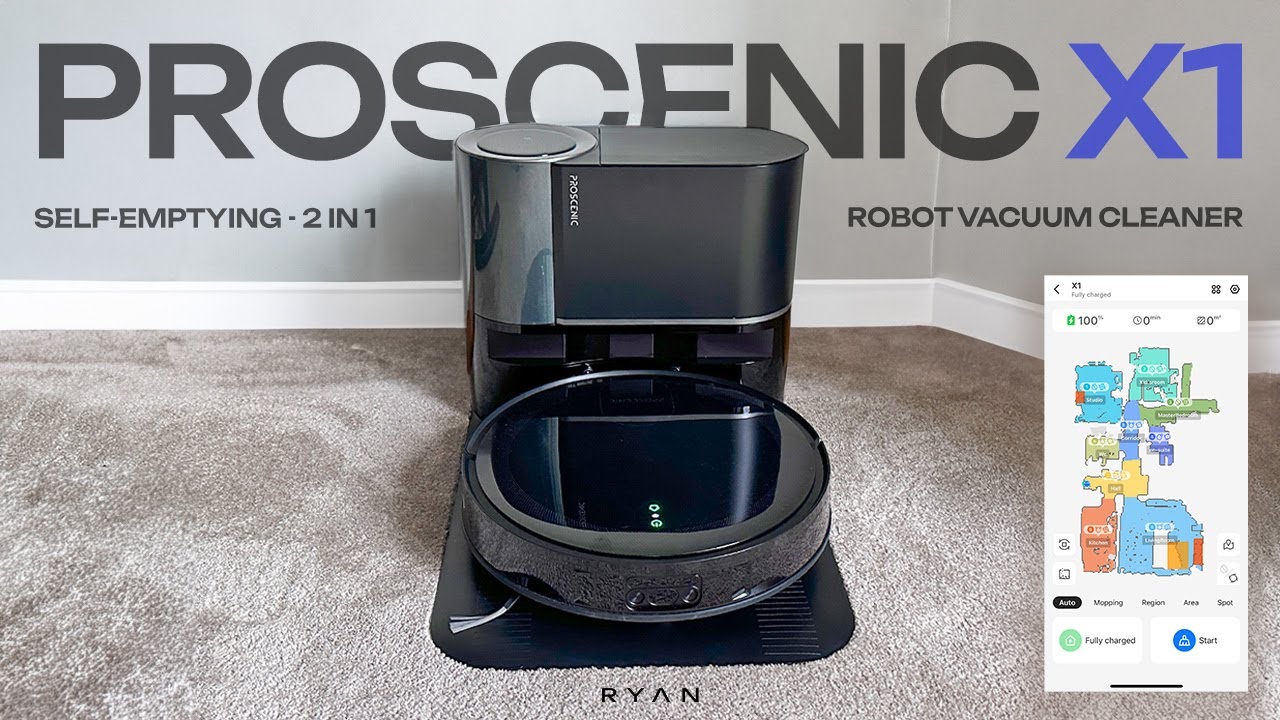 Proscenic Floobot X1 Robot Vacuum Cleaner Review: 3000PA, Self
