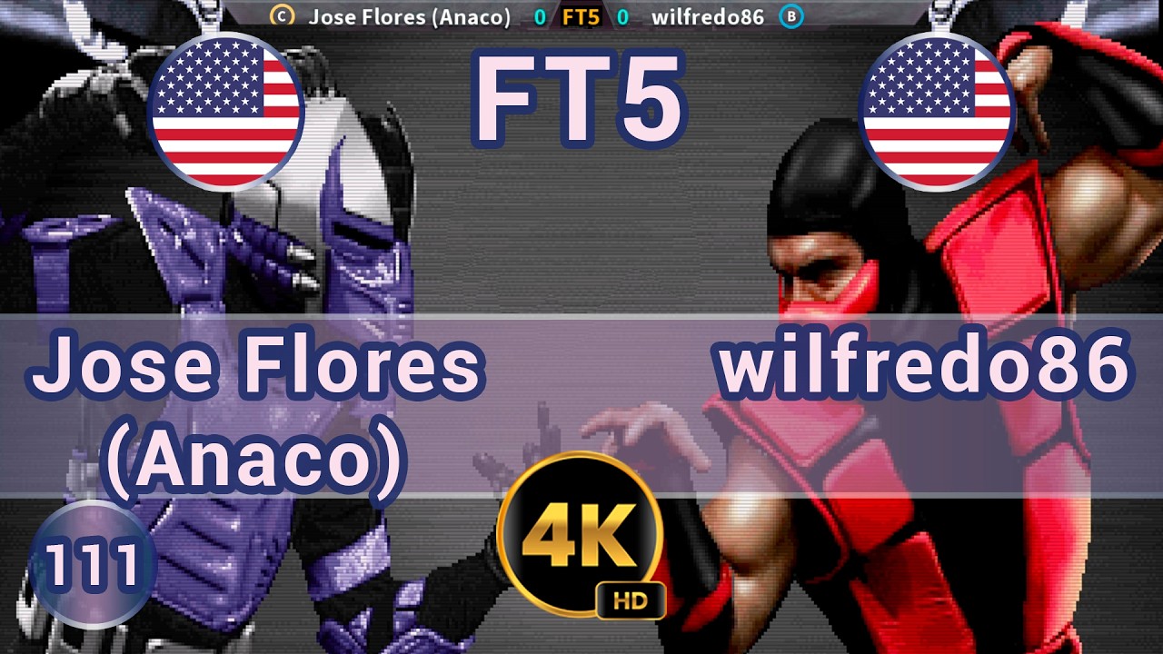 UMK3 - 🇺🇸 Jose Flores (Anaco) vs wilfredo86 🇺🇸 FT5/ 4K 60 FPS #umk3 #ultimatemortalkombat3 #t99hex